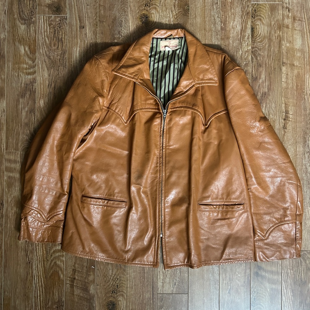 Vintage 70’s Western Leather Jacket